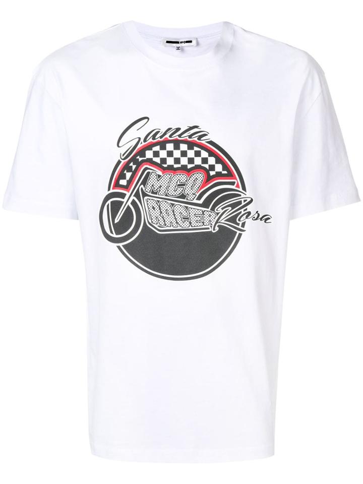 Mcq Alexander Mcqueen Santa Rosa Print T-shirt - White