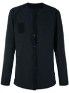 Hannes Roether - Corduroy Trim Shirt - Men - Cotton - Xl, Black, Cotton