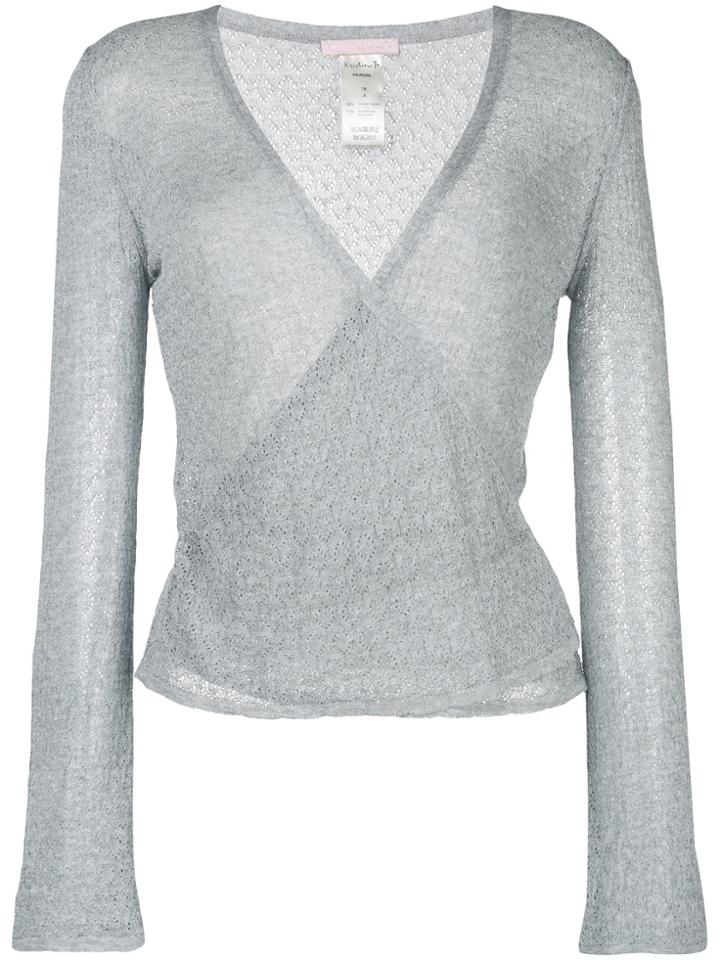 Kristina Ti Wrap Style Cardigan - Blue