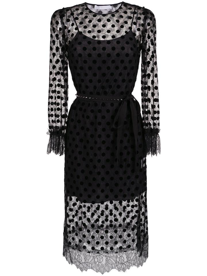 Nk Overlay Lace Dress - Black