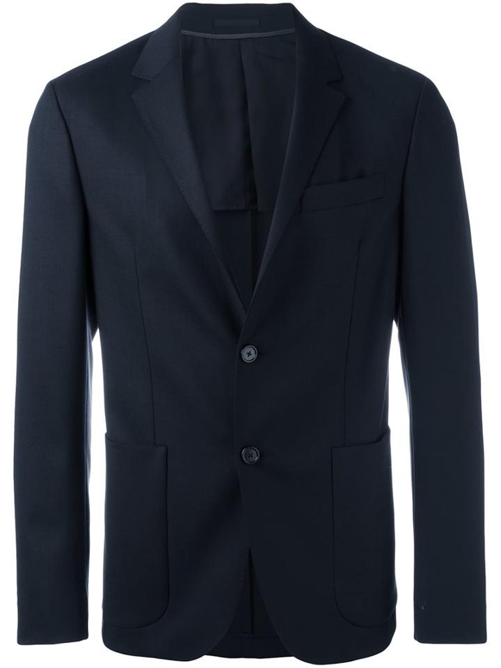 Z Zegna Formal Blazer, Men's, Size: 54, Blue, Wool