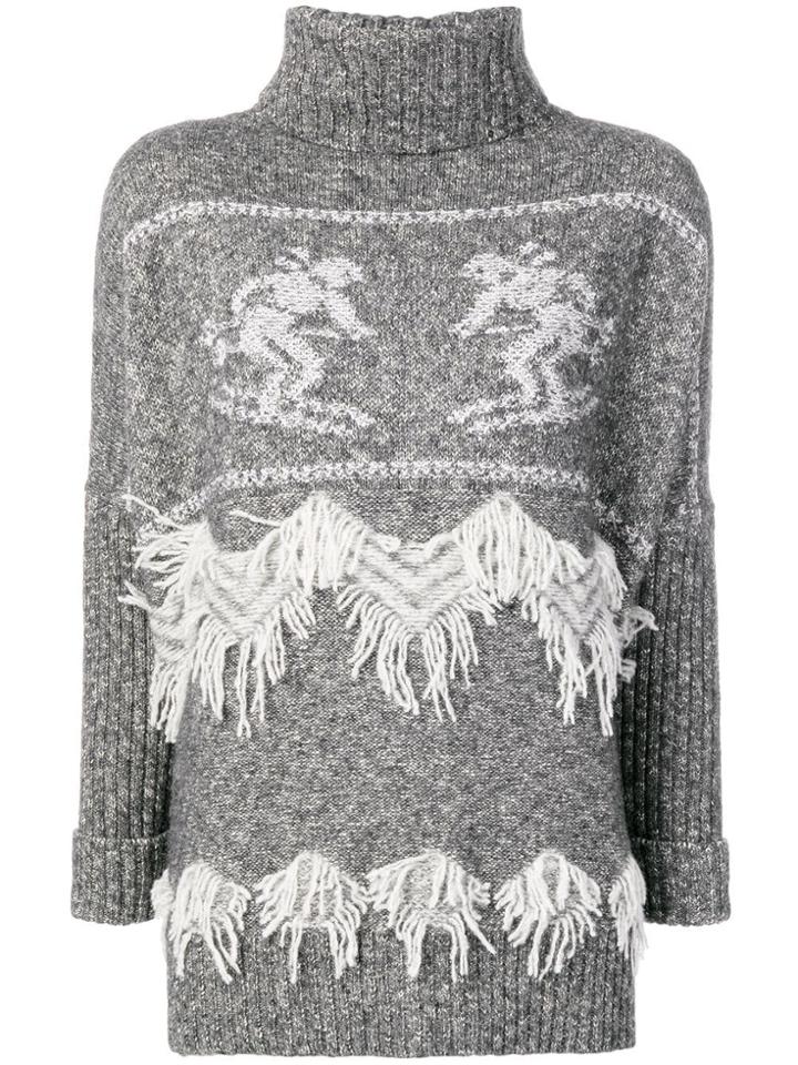 Lorena Antoniazzi Turtleneck Jumper - Grey