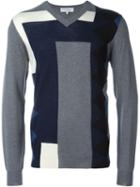 Salvatore Ferragamo Colour Block Intarsia Cardigan