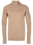 Al Duca D'aosta 1902 Turtle-neck Fitted Sweater - Nude & Neutrals