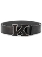 Kiton K Buckle Belt - Black