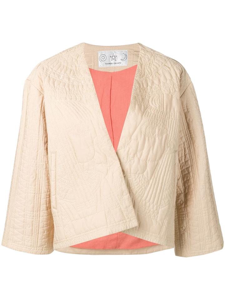 Tsumori Chisato Blouson Cape Jacket - Neutrals