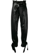 Attico High Waisted Panel Trousers - Black