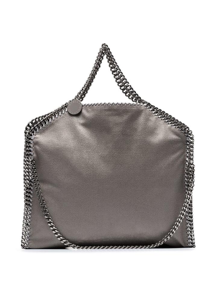 Stella Mccartney Grey Falabella Chain Detail Shoulder Bag