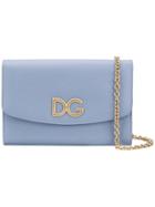 Dolce & Gabbana Logo Chain Wallet - Blue