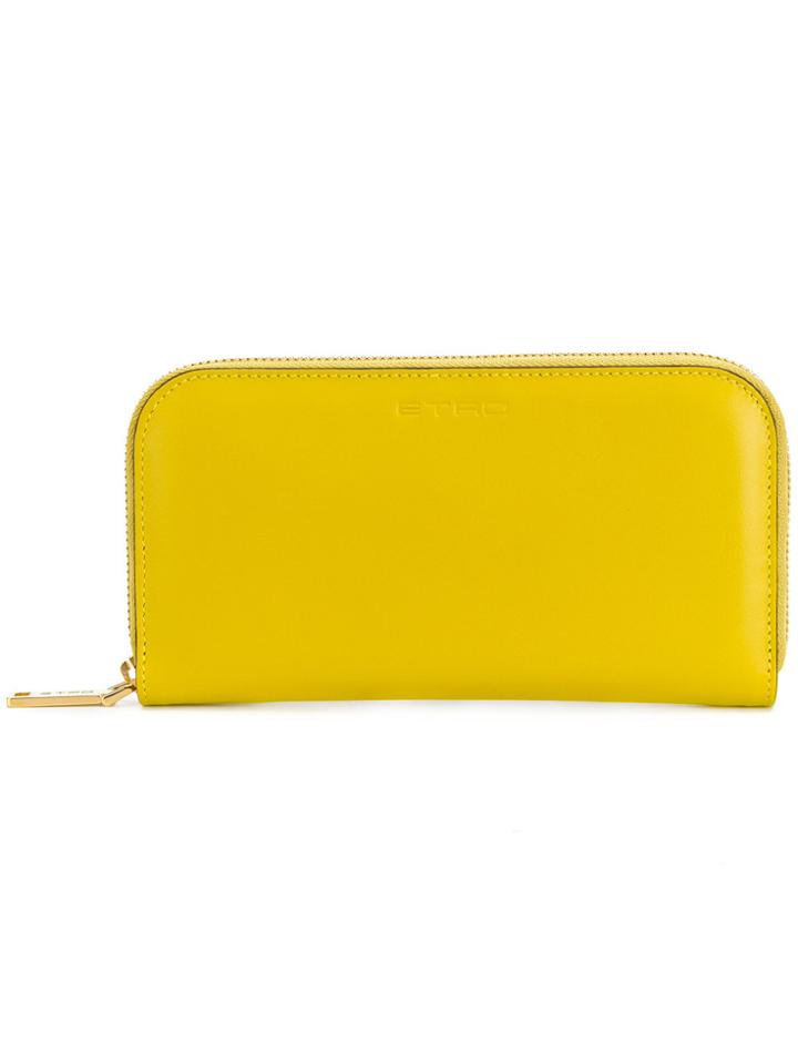 Etro Continental Wallet - Yellow & Orange