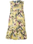 Philosophy Di Lorenzo Serafini Floral Print Dress, Women's, Size: 40, Yellow/orange, Polyester