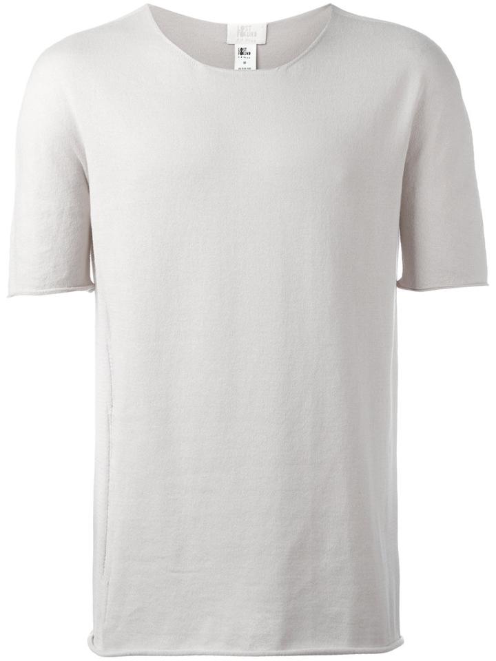 Lost & Found Ria Dunn Shreds Trim T-shirt, Men's, Size: Large, Nude/neutrals, Cotton