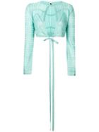 M Missoni Baby Blue Crop Top - Green
