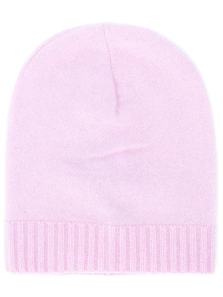 Laneus Ribbed Beanie - Pink & Purple