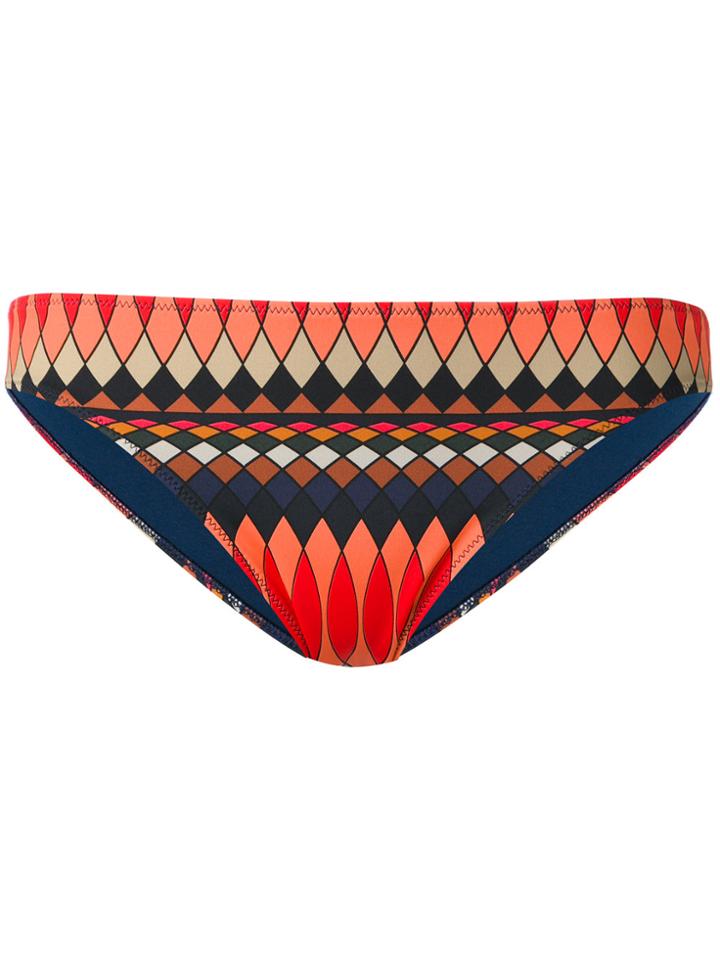 Paul Smith Geometric Print Bikini Bottoms - Pink & Purple