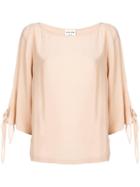 Semicouture Loose Jersey Top - Neutrals