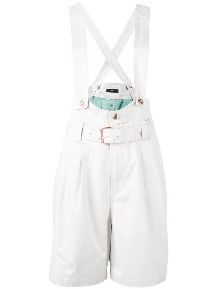 Diesel Buckle Detail Dungarees - Nude & Neutrals