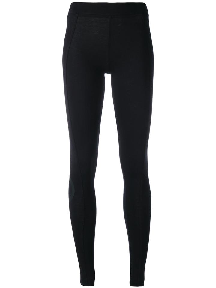 Y-3 - Panelled Leggings - Women - Cotton/spandex/elastane - M, Black, Cotton/spandex/elastane