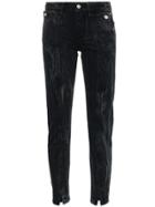 Givenchy Panel Detail Split Hem Jeans - Black