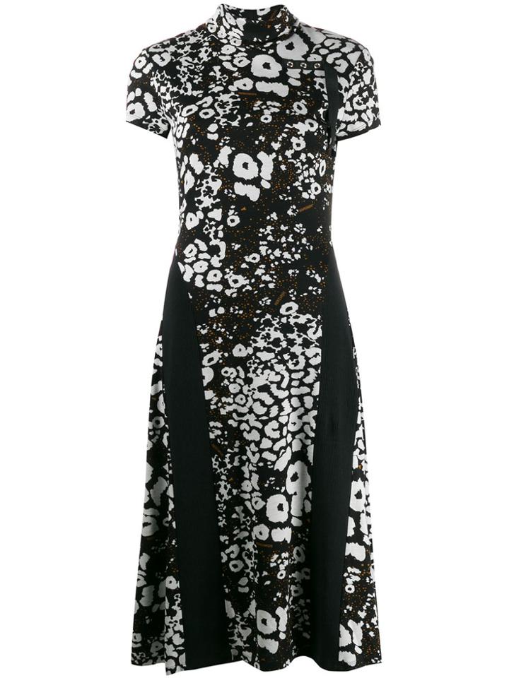 Patrizia Pepe Moon Map-print Midi Dress - White