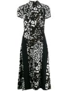 Patrizia Pepe Moon Map-print Midi Dress - White