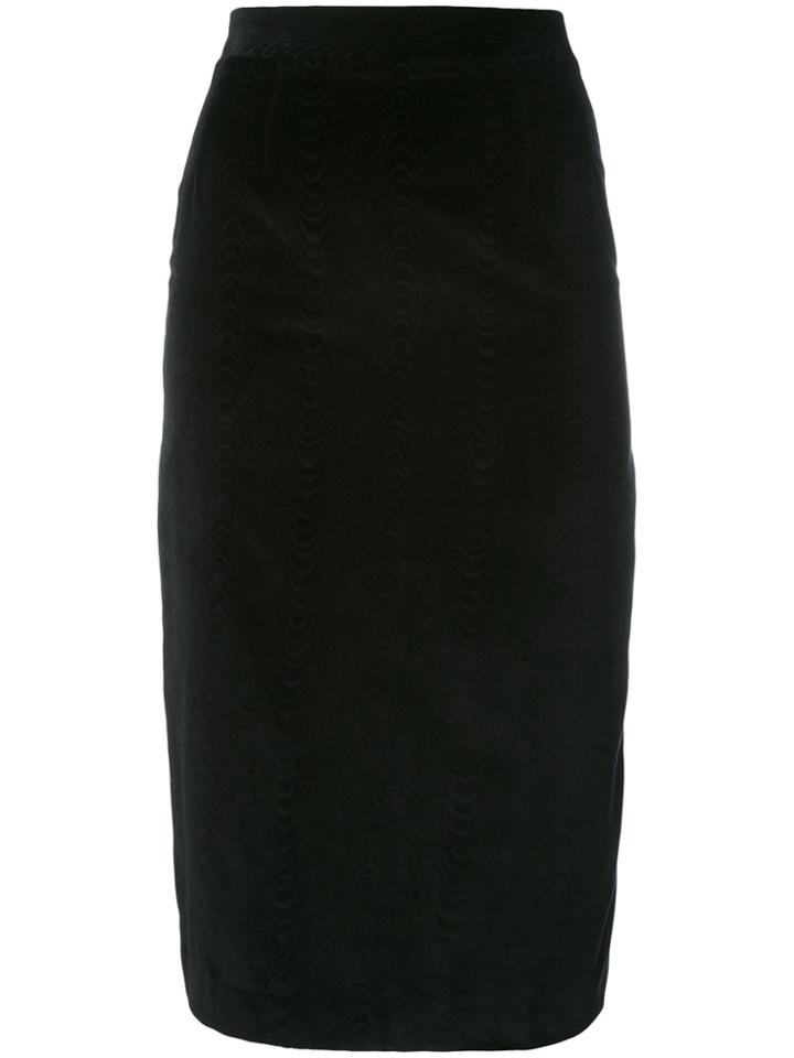 Olympia Le-tan Constance Velvet Skirt - Black