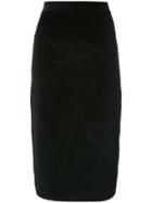 Olympia Le-tan Constance Velvet Skirt - Black