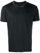 'rockstud' T-shirt, Men's, Size: Medium, Black, Cotton, Valentino