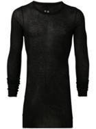 Rick Owens Semi-sheer T-shirt - Black