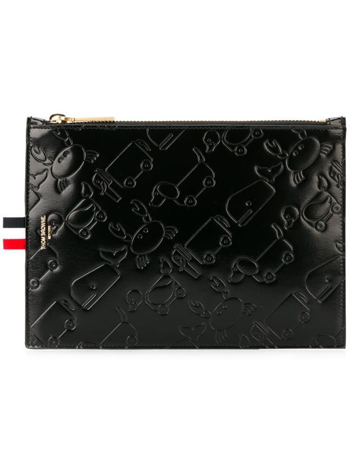 Thom Browne Animal Embossed Clutch