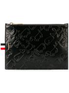 Thom Browne Animal Embossed Clutch