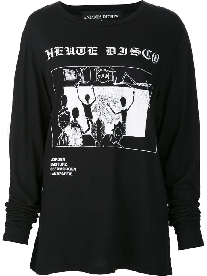 Enfants Riches Deprimes Disco Print Sweatshirt, Women's, Size: Xl, Black, Cotton
