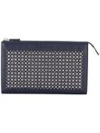 Salvatore Ferragamo - Studded Pouch - Men - Leather - One Size, Blue, Leather