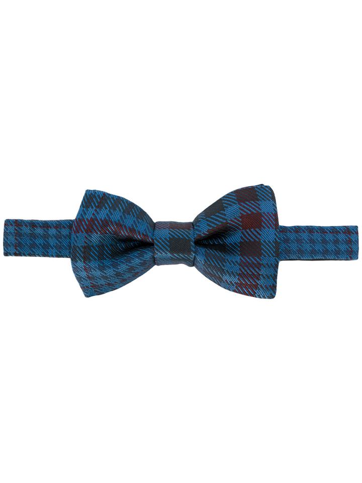 Valentino Valentino Garavani Check Bow Tie - Blue