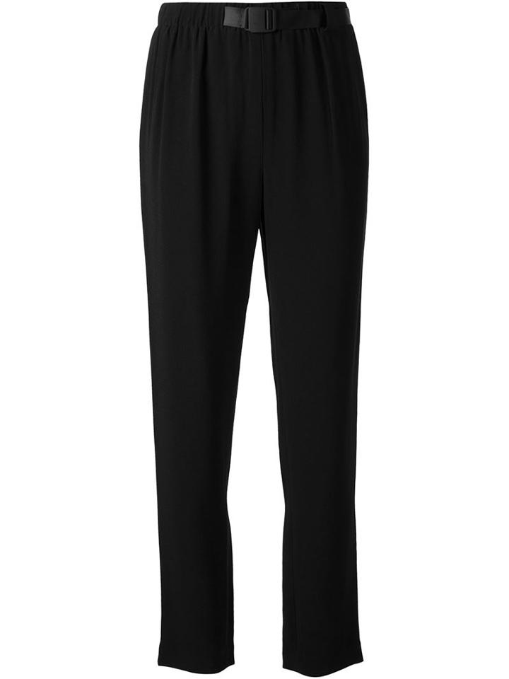 Proenza Schouler Belted Crepe Trousers