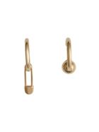 Burberry Kilt Pin Earrings - Metallic