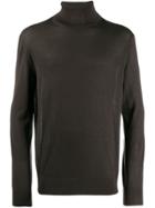 Z Zegna Roll Neck Sweater - Brown