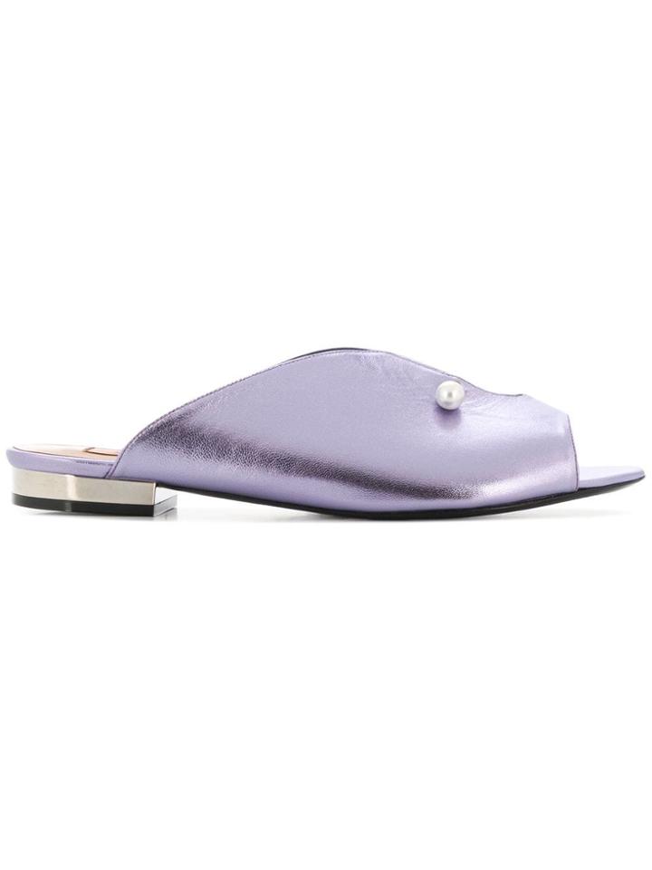 Coliac Lucilla Mules - Purple