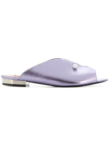 Coliac Lucilla Mules - Purple