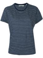 Vince Striped Relaxed T-shirt, Women's, Size: Small, Blue, Supima Cotton