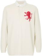 Kent & Curwen Embroidered Lion Polo Shirt - White