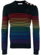 Jw Anderson Rainbow Stripe Jumper - Blue