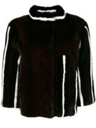 Liska Striped Jacket - Black