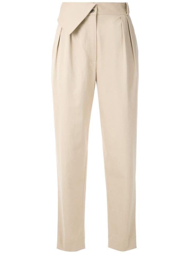 Andrea Marques Flap Waistband Trousers - Neutrals