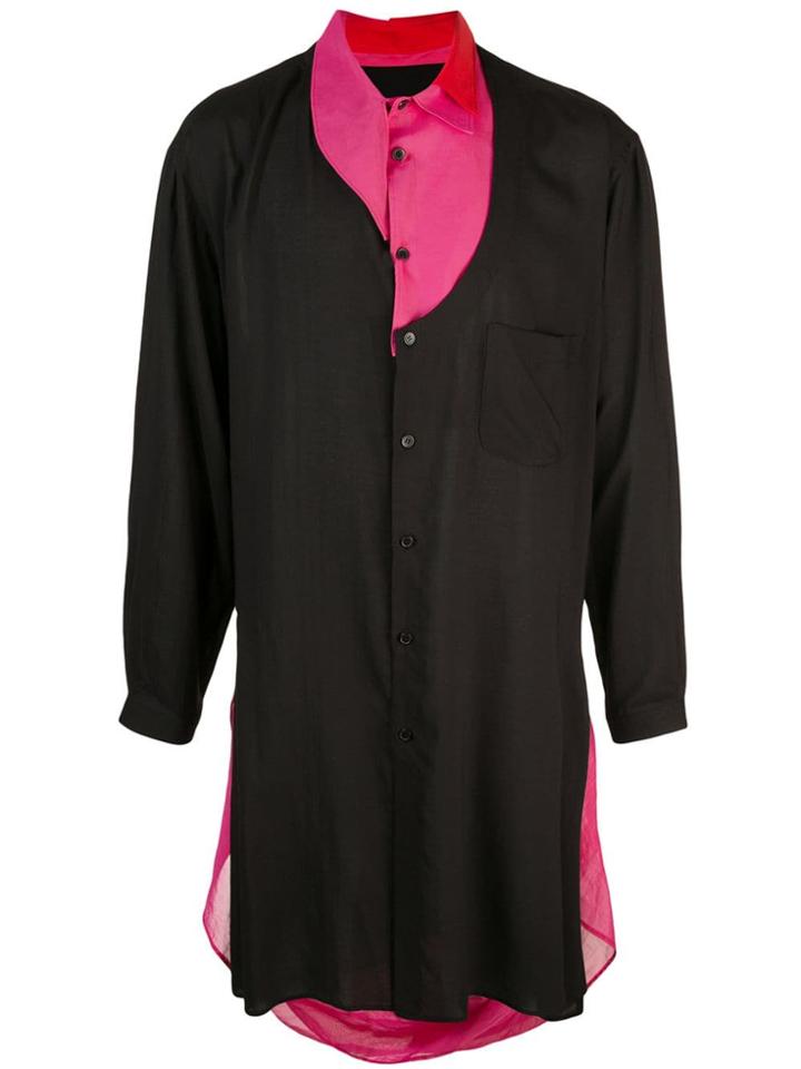 Yohji Yamamoto Deconstructed Drop Sash Shirt - Black