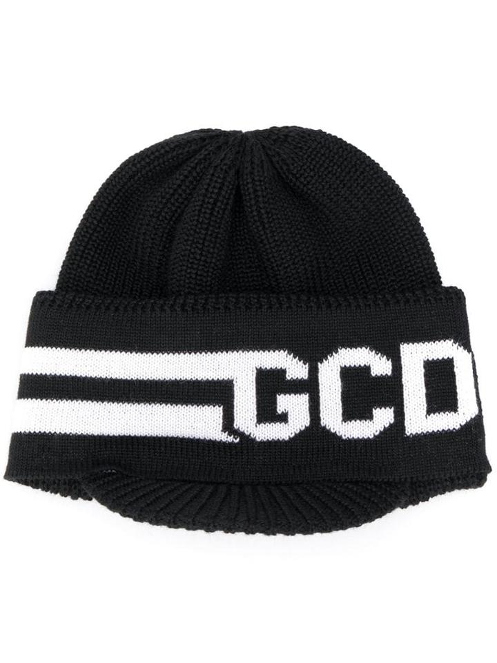Gcds Logo Beanie Hat - Black