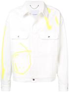 Rochambeau Line Work Denim Jacket - White