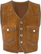 Dsquared2 Western Waistcoat, Women's, Size: 42, Brown, Calf Leather