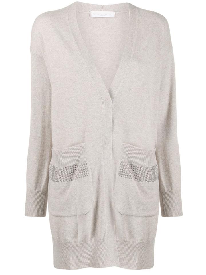 Fabiana Filippi Micro Studded Cardigan - Grey