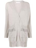 Fabiana Filippi Micro Studded Cardigan - Grey
